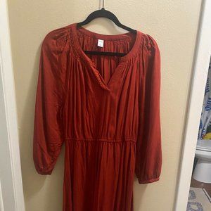 Orange OLD NAVY Peasant Dress